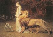 Briton Riviere Una and Lion china oil painting artist